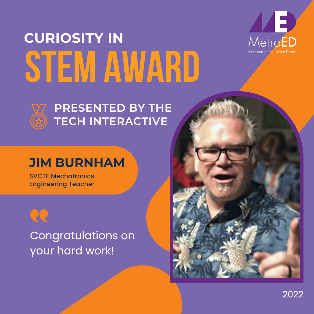  Jim Burnham receives Curiosity in STEM Award